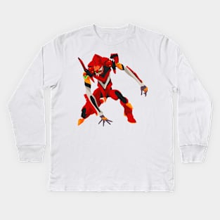 Eva Unit 02 Kids Long Sleeve T-Shirt